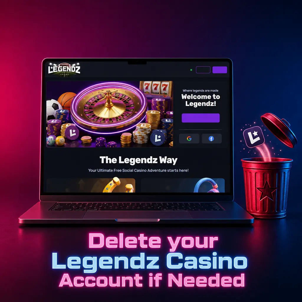 Steps to delete a Legendz Casino account via support for responsible gambling or personal reasons
