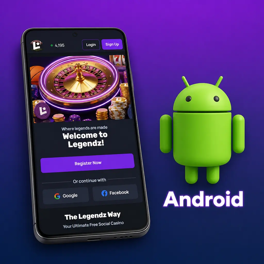 Legendz Casino Android app APK download and installation steps for devices running Android 8.0 or higher