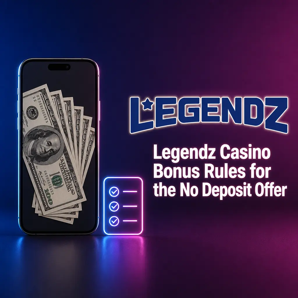 Legendz Casino no deposit bonus rules for US players, including eligibility, wagering, and KYC verification requirements.