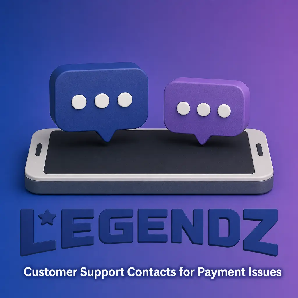 Legendz Casino customer support options for payment issues: live chat, email, and help center for deposits and withdrawals