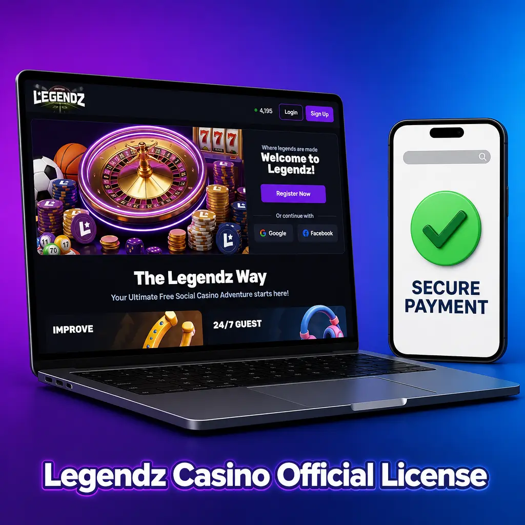 Legendz Casino operates as a legal US sweepstakes promotion, with age verification and geolocation ensuring compliant access by state.