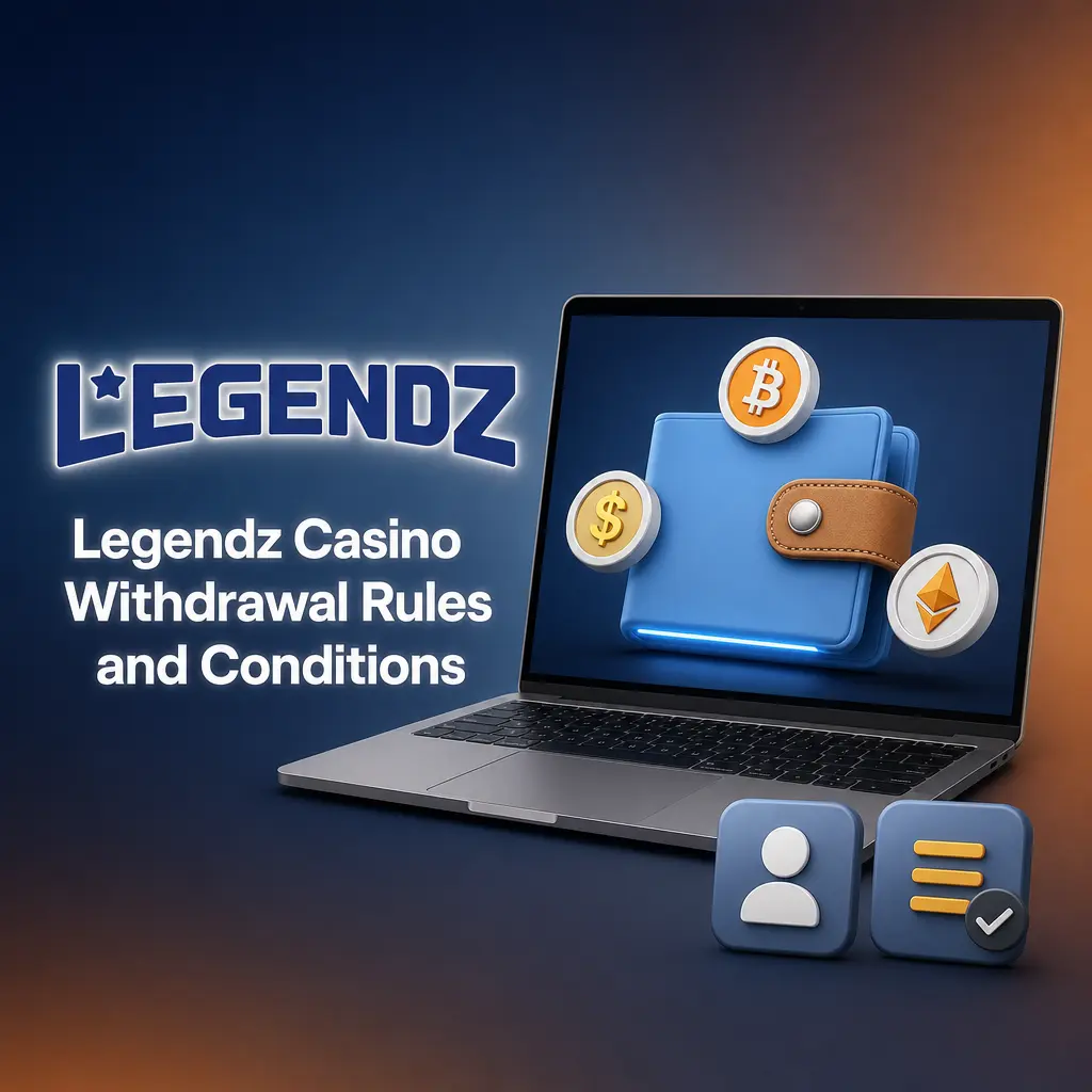 Legendz Casino withdrawal rules: ID verification, Sweeps Coins only, age/location limits, name match, and redemption caps.