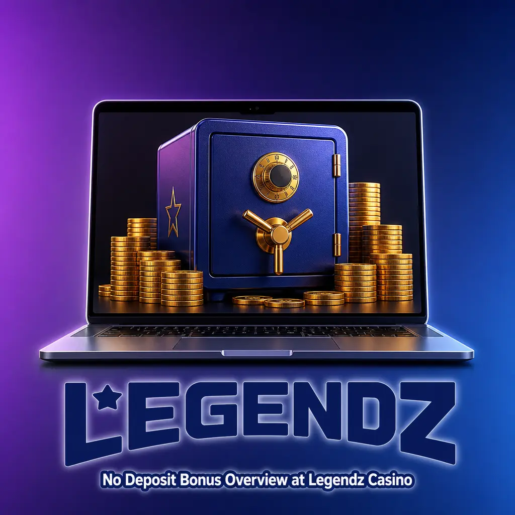 Legendz Casino no deposit bonus overview showing 500 GC plus 3 SC reward for new accounts with no minimum deposit