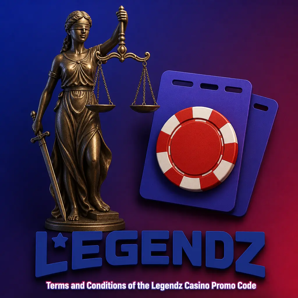 Terms and conditions for the Legendz Casino promo code, outlining eligibility, bonus rules, and redemption requirements.